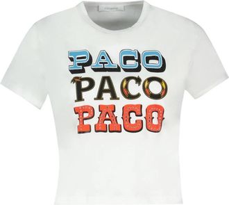 Paco Rabanne T-Shirts - Dames - T-shirts - Wit - M - Tops