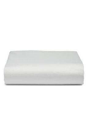 Nordstrom 400 Thread Count Organic Cotton Fitted Sheet in Grey Vapor at Nordstrom, Size California King