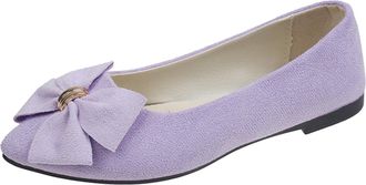 Generic WomenS Flats Dressy Pointed Toe Comfortable Bowknot Ballet Flats Shoes Bowknot Ballet Knit Foldable Flats For Women Wedding Shoes Comfortable And Ligh