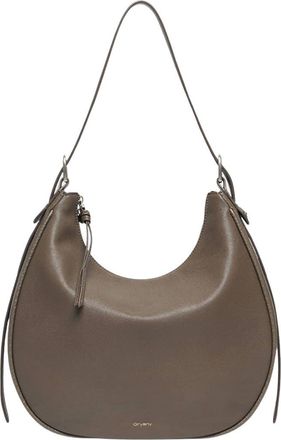 Oryany Lauren Leather Shoulder Bag in Deep Taupe at Nordstrom