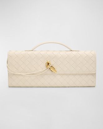 Bottega Veneta Long Andiamo Clutch Bag with Handle