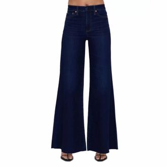 Pistola Denim Womenss Izzy Mid Rise Wide Leg Jeans In Tristesse
