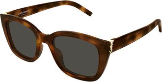 Saint Laurent SL M176 003 Womens Sunglasses Tortoiseshell Size 53 - Free RX Lenses - Free RX Lenses