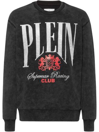 Philipp Plein Racing Club sweatshirt - men - Polyester/Cotton/Glass Fiber - M - Black
