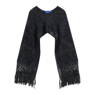 Mes Demoiselles... Cappa Royce in misto lana e mohair - - Jackets - Donna - Nero - S