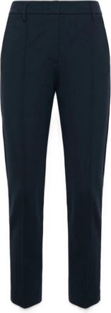 Dorothee Schumacher Essence Broek Hoge Taille Enkellengte - Dames - Slim Fit Broeken - Blauw - XL - Broeken
