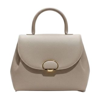 Lancaster Milano Pia Flap Handbag - Dames - Handtassen - Grijs - ONE Size - Leer - Tassen