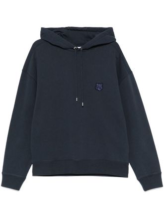 Maison Kitsuné Bold Fox Head-patch hoodie - Blue