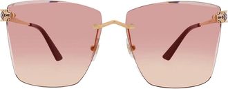 Cartier Panthere de Cartier Red Butterfly Ladies Sunglasses CT0397S 003 61