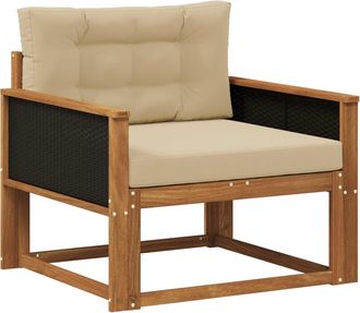 vidaXL Sof&aacute; Intermedio De Exterior Madera De Acacia S&oacute;lida Vidaxl
