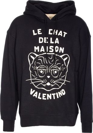 Valentino Garavani Chat De La Maison Patch Hoodie