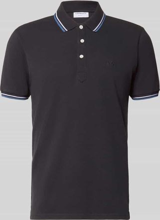 Lindbergh Lindbergh Relaxed Fit Poloshirt mit Kontraststreifen in Marine, Gr&ouml;&szlig;e XXXL