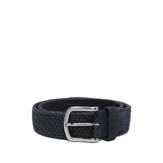 HUGO BOSS Cinturon Sash Ante Marino Trenzado - Heren - Accessoires - Blauw - Maat: 100 CM