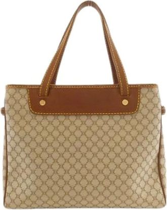 Celine Pre-owned Handbags, female, Beige, Size: ONE SIZE Pre-owned Canvas Tote Bag