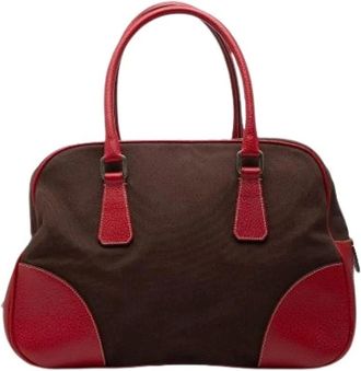 Prada Pre-owned Handbags, female, Brown, Size: ONE SIZE Pre-owned Handbag