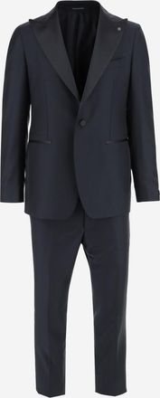 Tagliatore Navy Blue Wool Suit