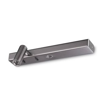 Netlighting Bonne Nuit Left LED Reading Wall Light Nickel 3000K in Grey