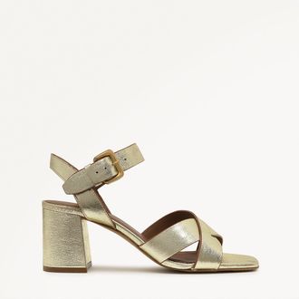 Radley London Soft Gold Block Heel Sandal Portland Terrace SS25 Radley London