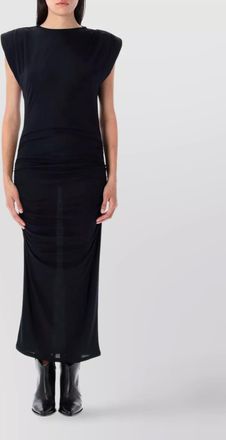 Isabel Marant slim-fit boat neck pleated maxi dress