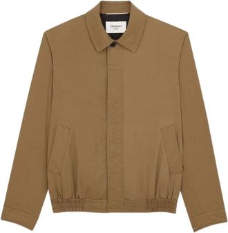 Saint Laurent SL E26 Jacket - Heren - Zomerjassen - Bruin - M - Jassen
