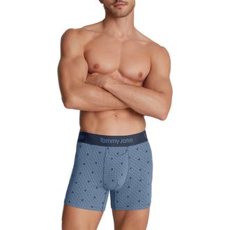 Tommy John Second Skin 4-Inch Boxer Briefs in Blue Horizon Airplane Mode at Nordstrom, Size Xx-Large