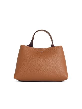 Tod's Tods Mikrotasche aus naturbraunem Lear