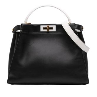 Fendi Pre-owned Peekaboo ISee U - Dames - Vintage Handtas - Zwart - ONE Size - Leer - Vintage