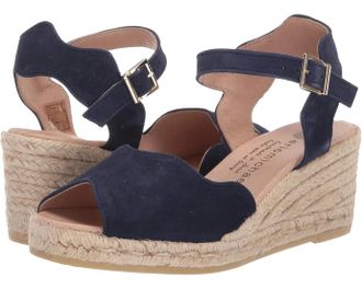 Eric Michael Eric Michael Lupa Sandals Navy Suede Wedge Espadrille JZZ1255