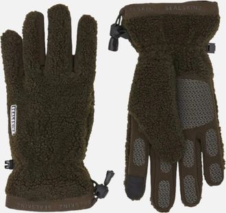 Sealskinz Mens Sealskinz Hoveton Sherpa Fleece Gloves Olive - Black - Size: L/XL
