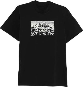 Moncler Black Crew Neck T-Shirt