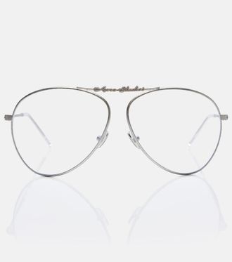 Acne Studios Logo aviator glasses