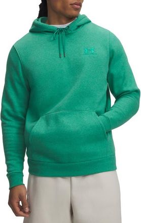 Under Armour UA Icon Fleece Hoodie in Geode Green Light Heather at Nordstrom, Size Xxx-Large