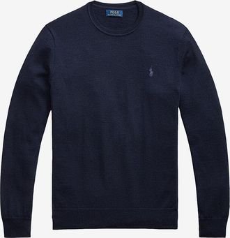 Polo Ralph Lauren Slim-Fit-Rundhalspullover aus waschbarer Wolle Pony