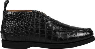 Kiton Conb Ankle Boot - Heren - Enkellaarsjes - Zwart - 40 EU - Leer - Schoenen