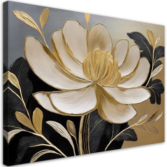 Artgeist Quadro su tela, Fiore doro Minimalismo - 120x80