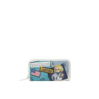 Braccialini Coralia Portemonnee - Dames - Accessoires - Blauw - Maat: ONE Size Poliester