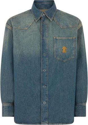 Roberto Cavalli Hombre, Camisas, Azul, Talla: S
