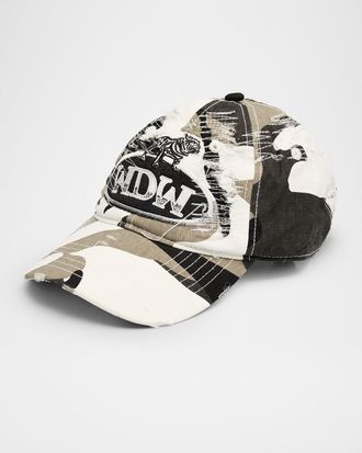 Who Decides War by Ev Bravado Mens Dale Distressed Cotton Camouflage Baseball Cap