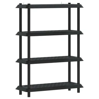 vidaXL Estanter&iacute;a 4 Niveles 100 X 40 X 136,5 Cm Pp Gris Antracita Vidaxl