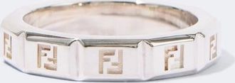 Fendi FF sterling silver ring