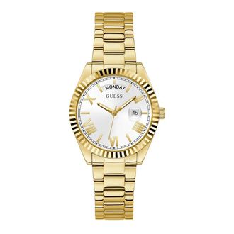 Guess Accessoires, unisex, Geel, ONE Size, Dorado Horloge van RVS