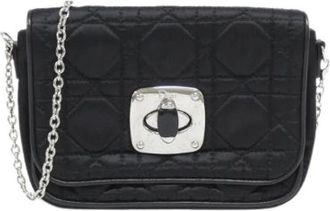 Dior Pre-owned Mini Bags, female, Black, Size: ONE SIZE Pre-owned Nylon Mini Bag