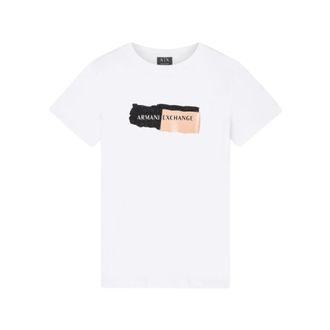 A|X Armani Exchange Mujer, Camisetas, Blanco, Talla: XL