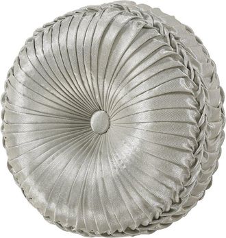 J. Queen New York Tufted Round Decorative Throw Pillow