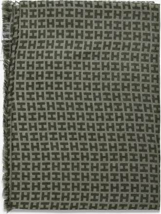 Hemisphere Monogramm-Schal mit Farbverlauf Radeombre BCS