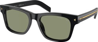 Prada Polarized Green Square Mens Sunglasses PR A17S 16K20G 54
