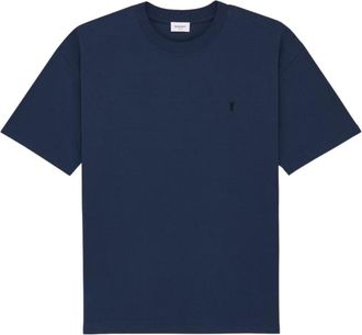 Saint Laurent Navy Blue Logo T-shirt