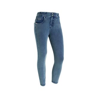 Freddy Pantaloni N.O.W. skinny vita media in jersey effetto denim