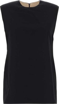 Carven Bl 316 Sleeveless Top - Dames - Blouses - Zwart - M - Overhemden