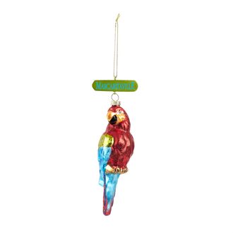 Melrose International Margaritaville Parrot Ornament (Set of 6) - Red, Blue, Green